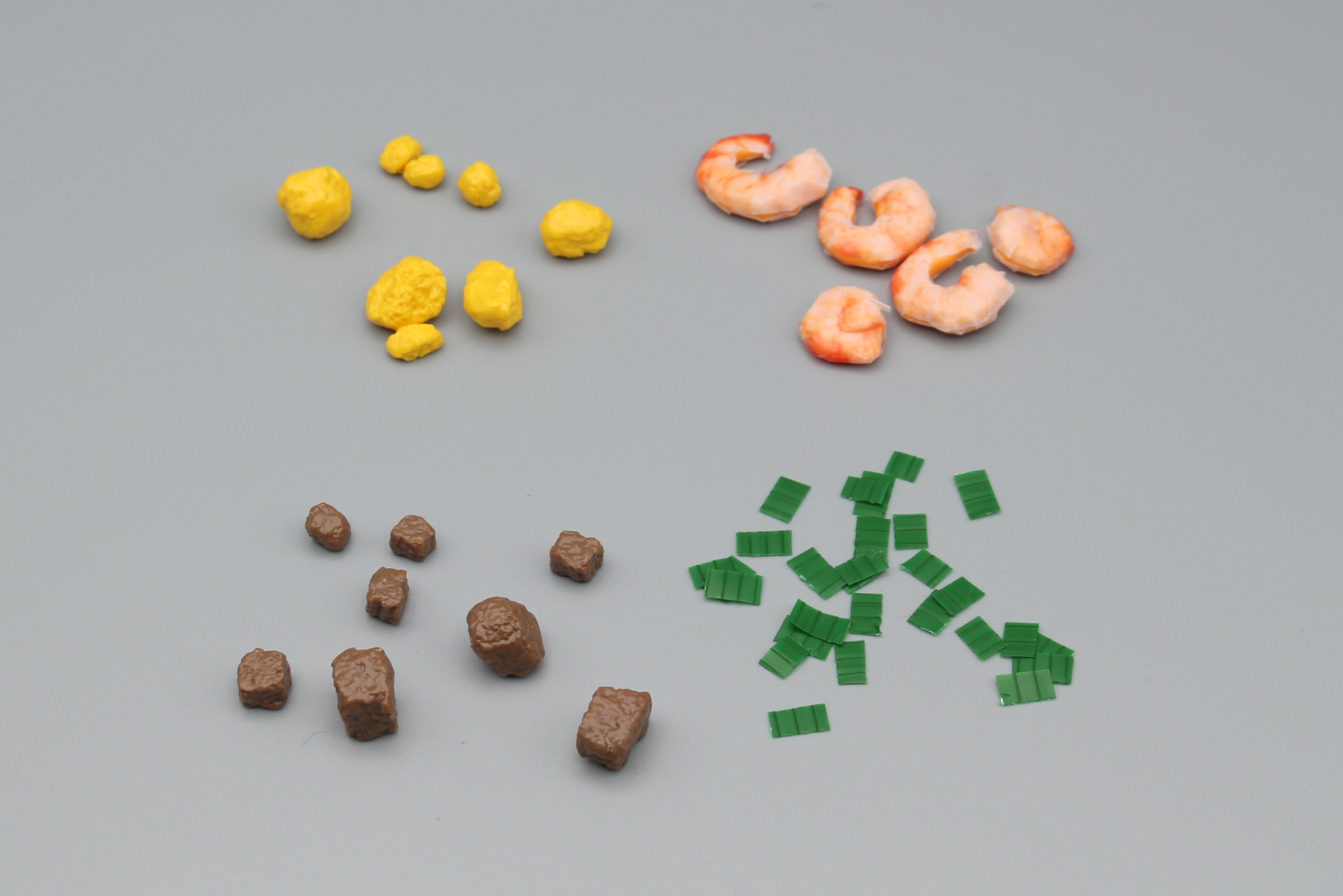 具材の完成。紛失しないように注意