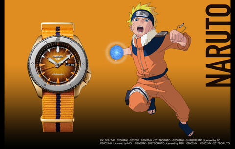 セイコー 5スポーツ」よりTVアニメ「NARUTO-ナルト-」・「BORUTO