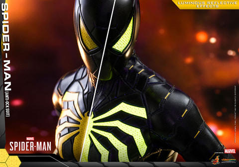 【ホットトイズ】MARVEL SPIDER-MAN アンチオックスーツフィギュア Amazon.com: Hot Toys 1:6 Spider-Man Anti-Ock Suit,Multicolor,18