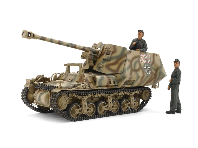 リベット構造のコンパクトな車体に、溶接式の戦闘室と力強い7.5cm砲を搭載したユニークなスタイルをリアルにモデル化。装備品やリベットのディテールなどもシャープに表現している
