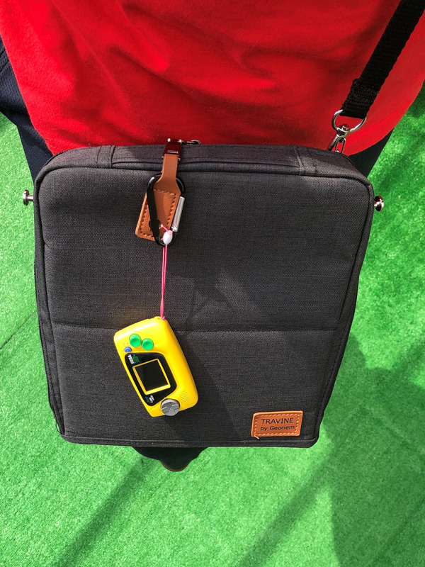 実際に持ち歩くとこんな感じになる。満員電車に乗る時は「ゲームギアミクロ」が持っていかれないように注意が必要だ