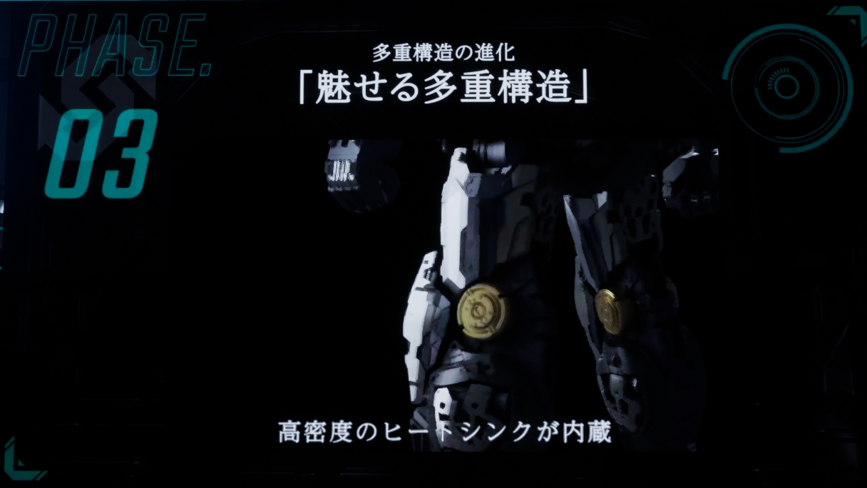 脚部には高密度のヒートシンクを内蔵。パーツ分割により緻密な色分けを実現