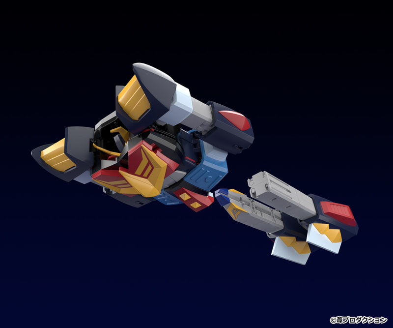 3機による変形・合体を一部パーツ差し替えにより再現可能