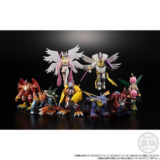 「SHODO デジモン1・2」のラインナップと合わせることで、パートナーデジモン8体のコンプリートを実現