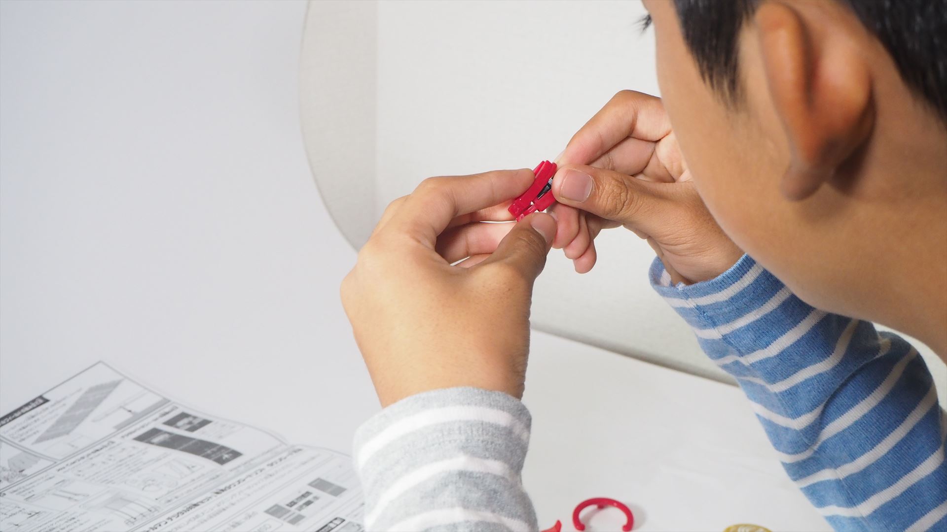 中1の息子に組み立ててもらった