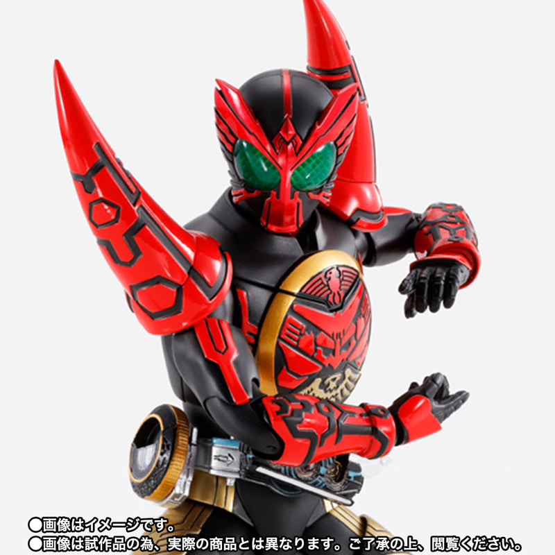 <strong class="em ">S.H.Figuarts（真骨彫製法）【開催記念商品／事前販売】仮面ライダーオーズ タマシー コンボ</strong>/価格：6,500円（税別）