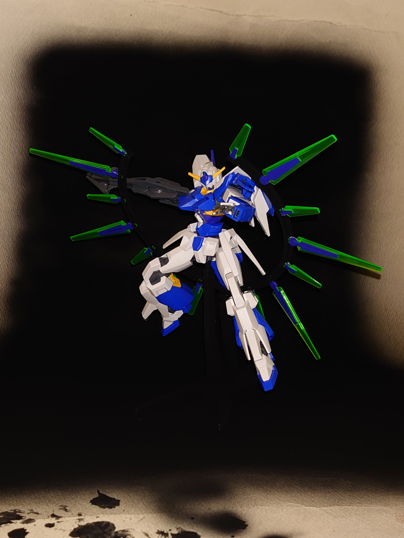 実際の撮影風景。バック紙の「黒色無双」がそもそもポッカリと穴のように見えてきますね。