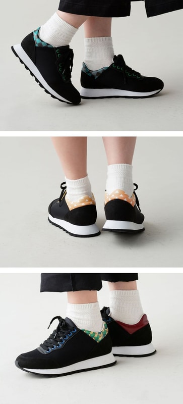 かかとにデザイン