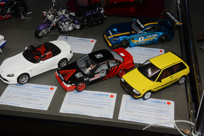 高い技術を感じさせる作例が多い。車やバイクから作り手の思い入れが伝わってくる