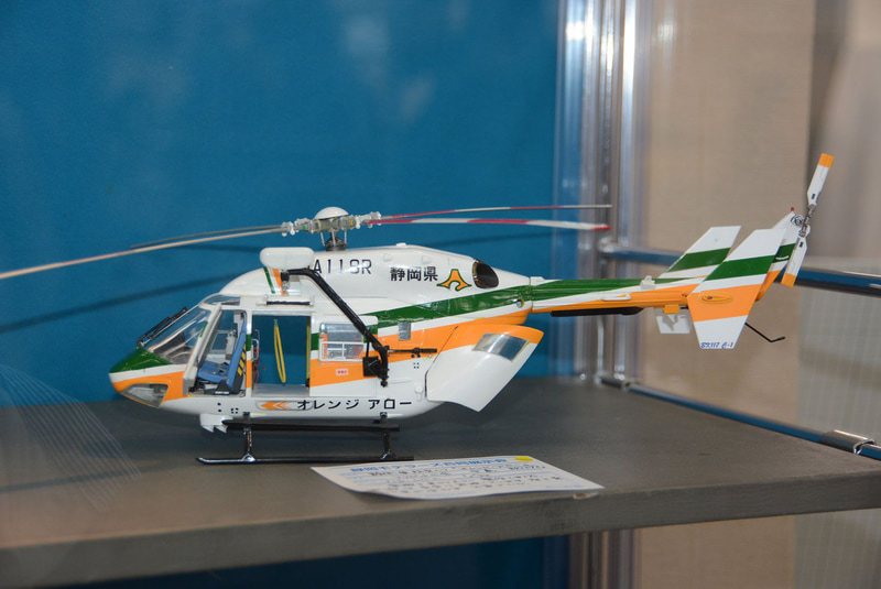 静岡の消防防災ヘリ「オレンジアロー」。静岡ならではのモチーフだ