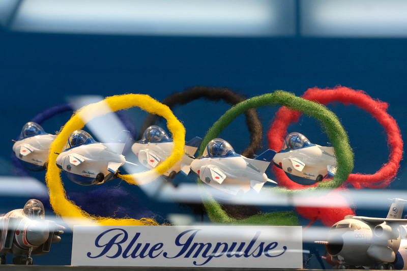 たまごブルーインパルスで五色の輪