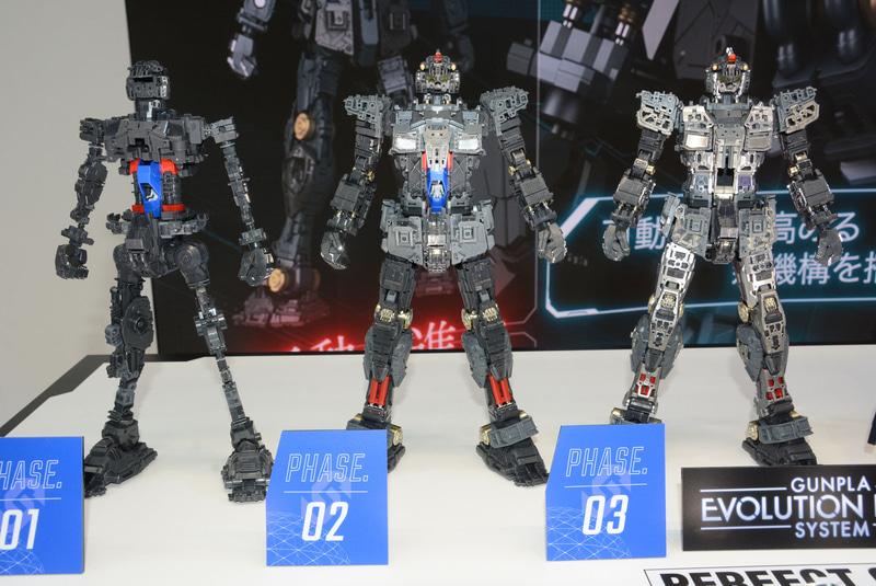骨格にパーツを着けてフレーム、そこからメカをつけエッチングパーツなどマテリアルを組み込み、外装を盛り込む。キットの作り方がよくわかる