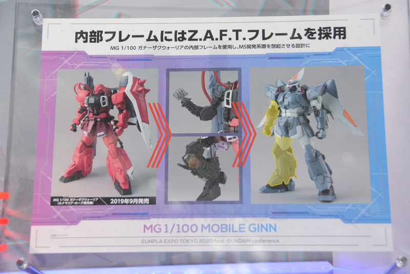 「MG 1/100 ガナーザクウォーリア」で採用された「Z.A.F.T.フレーム」を活用しているという