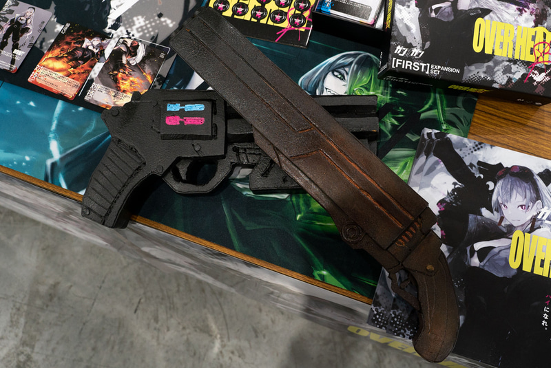 ナガンを立体化さいたモデルもディスプレイされていた