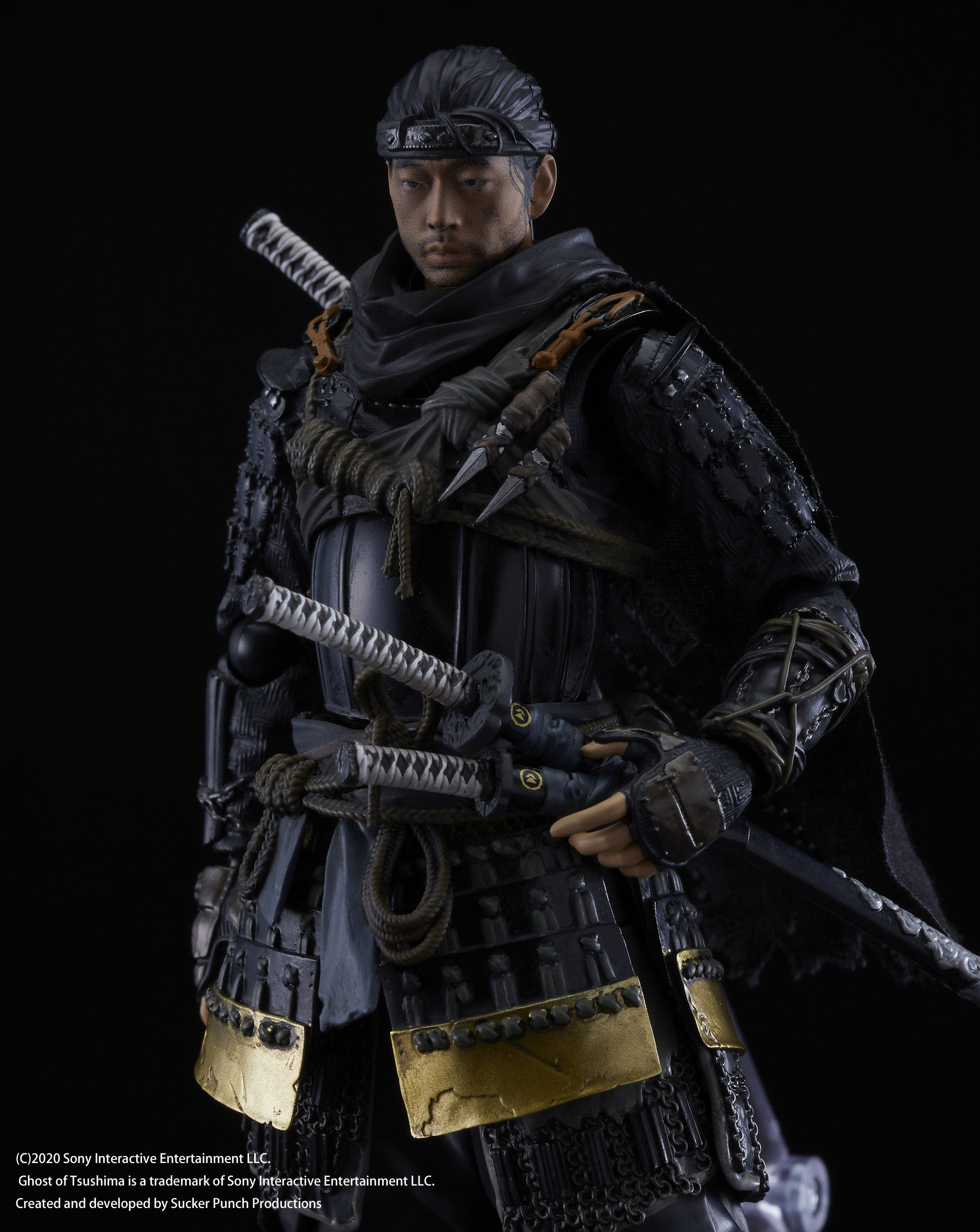 「figma境井仁」。「Ghost of Tsushima」の主人公をアクションフィギュアとして表現。姿を再現したのみならず、アクションフィギュアとして高いプレイバリューがある