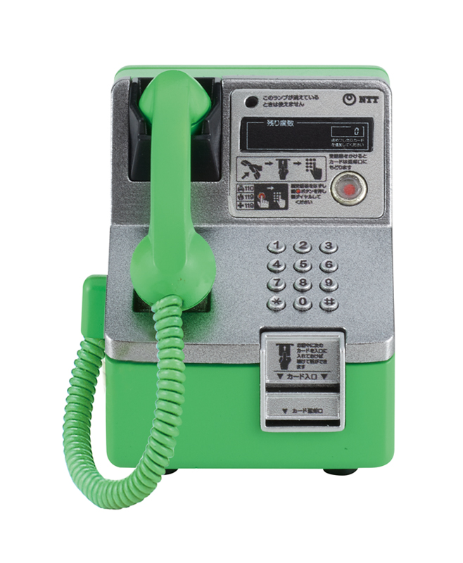 細い棒などで赤い部分のボタンも押すことができる。今でも現役で稼働中