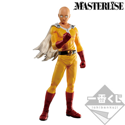 一番くじオリジナルブランド「MASTERLISE」より約25cmとボリューム感のたっぷりなサイタマ。A賞とは表情が異なる通常バージョンのサイタマのフィギュア/サイズ：約25cm