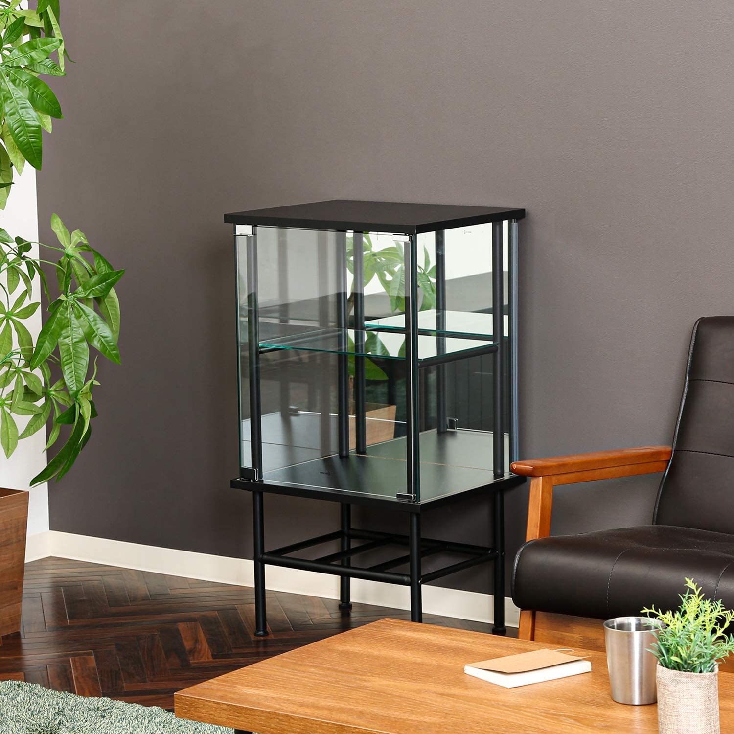 高さ88.8cm ブラック 背面ミラー付き 99498 【amazon限定ブランド】