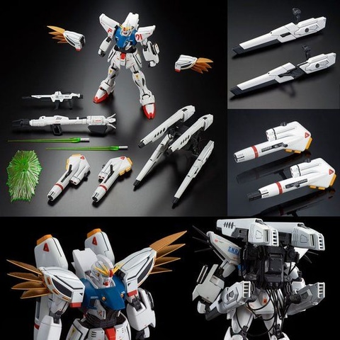 F91 ガンプラ5点セット　MG RE/100他 機動戦士ガンダム F91-MSV」より幻の装備をまとったガンダムF91の