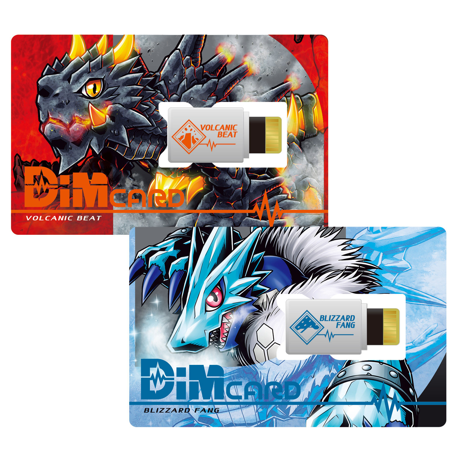 2021年4月上旬発売予定の「Dimカードセット Vol.1 ボルカニックビート＆ブリザードファング」1,760円（税込）