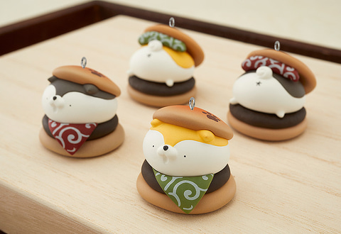 おいしそうですが食べられません。 カプセルトイ「ぽぼっと。さんの柴