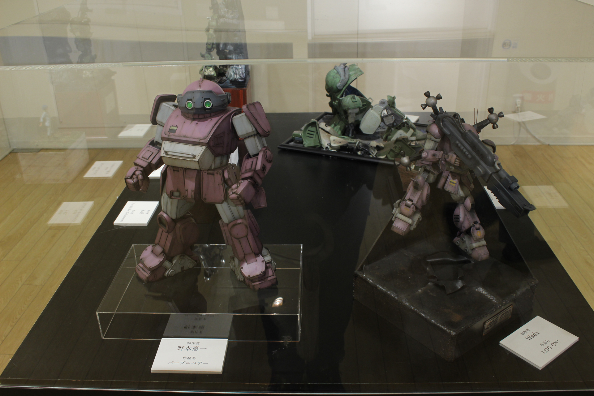 モデラー諸氏による造形の作品群。実物はかなり迫力があるので、ぜひ会場で見ていただきたい