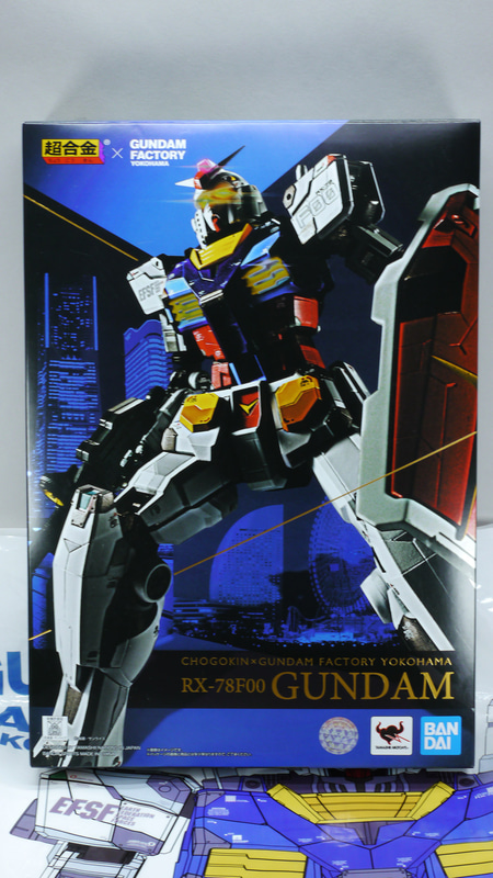 現地で購入すると専用のかっこいい袋に入れてもらえます。袋から出すと横浜の風景を背に動き出したF00ガンダムが描かれた迫力のパッケージが現われます