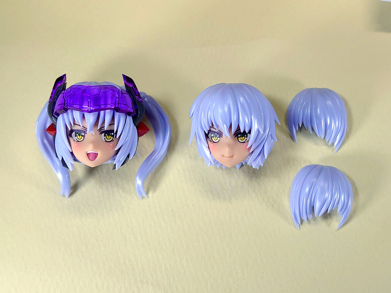 かわいい！　かわいい！　かわいい！　装備なし前髪は3種付属しますが、その理由はフレズがかわいいからです。かわいさを引き立てるために、パターンの違う前髪パーツが付いているのです