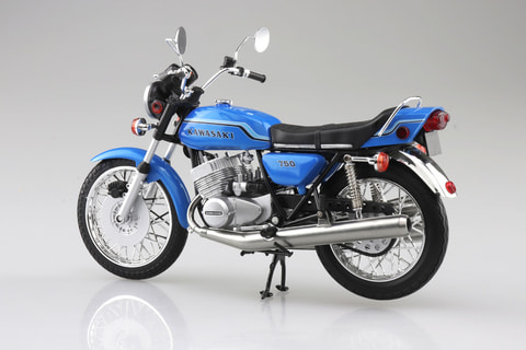 Kawasaki 750-SS 1/12スケールモデル パープル KAWASAKI 750SS MACH IV 1/12スケールDIECAST MOTORCYCLE