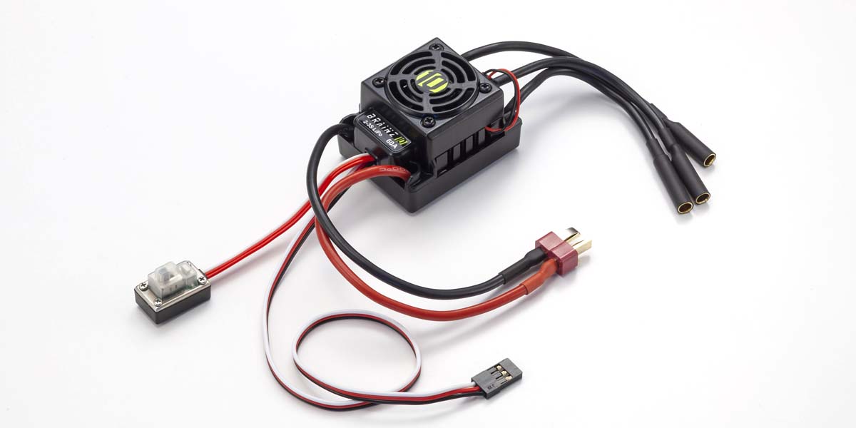 冷却用ファンを装備したBRAINZ 10 ブラシレスモーター用スピードコントローラー