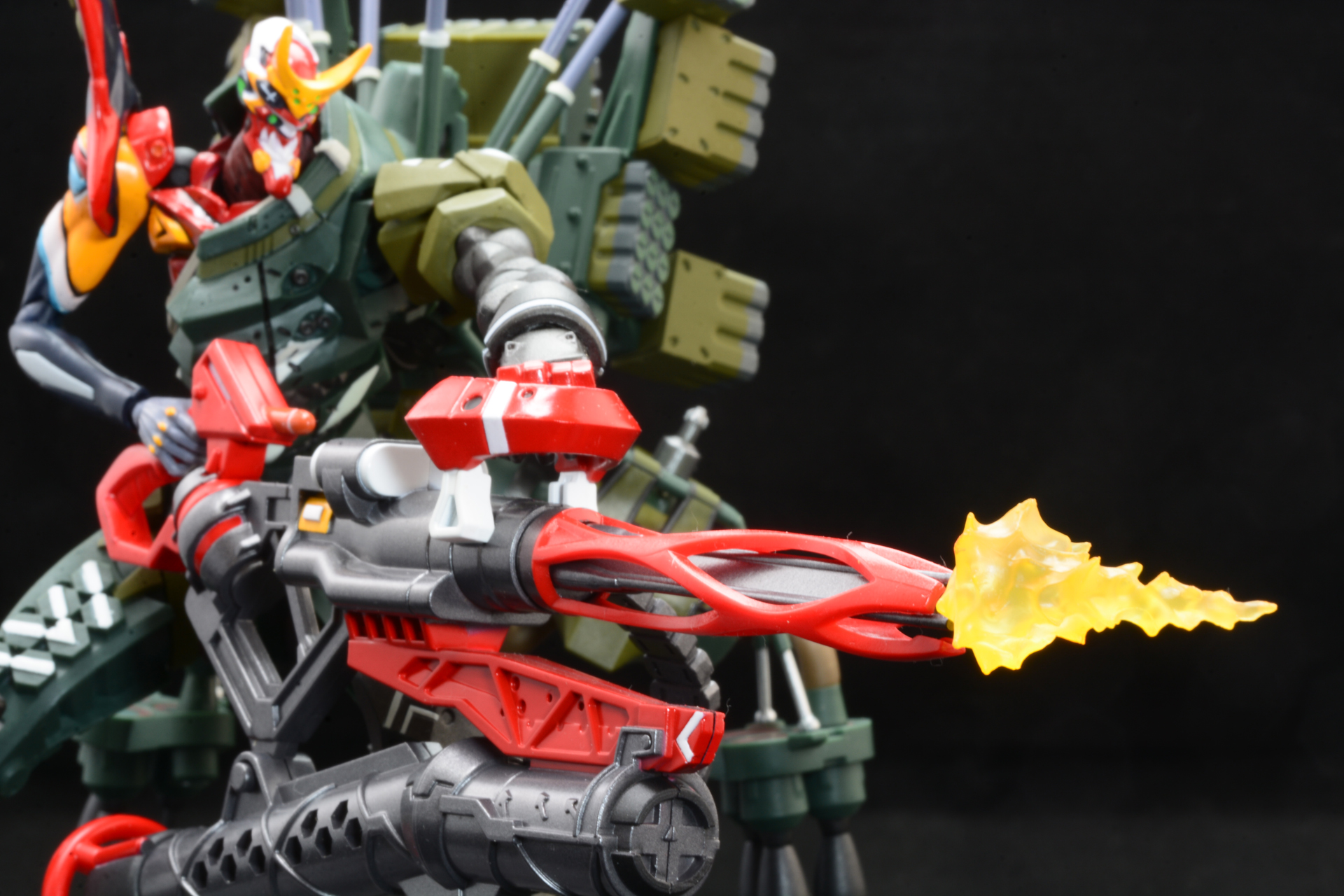 ガトリングを発射したエフェクトパーツも用意されている