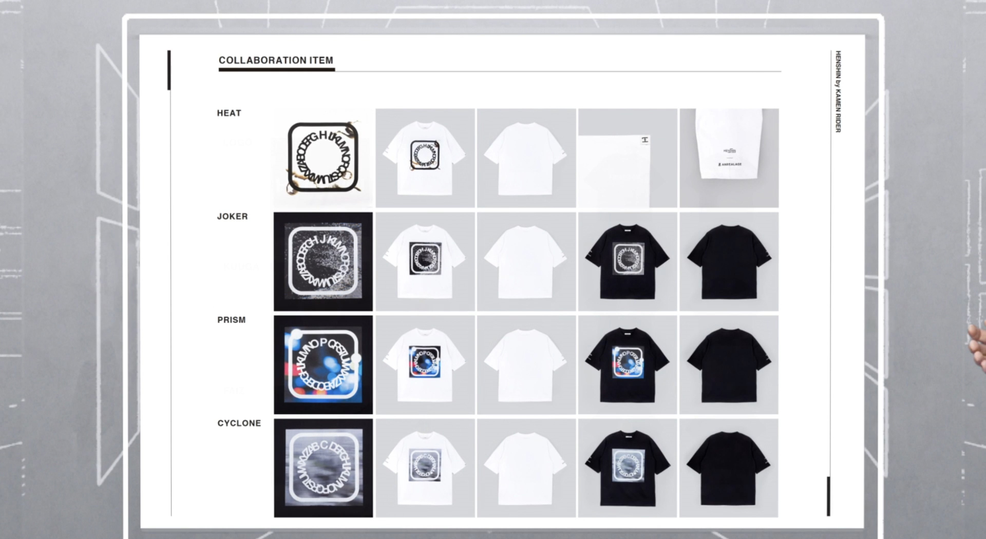 クリエイターとのコラボデザインや、様々なアプローチの商品が販売される