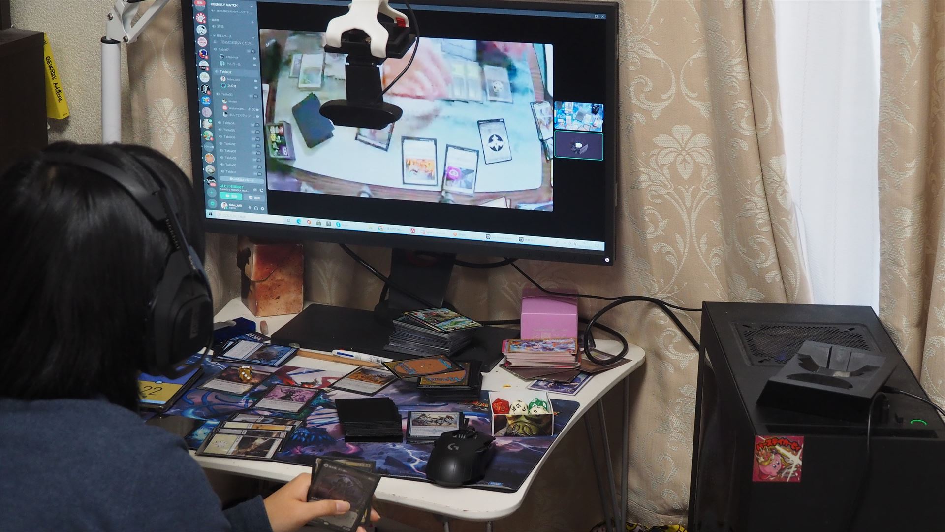 娘は、翌日開催された仲間内でのオンラインプレリにも参加。見事3-0していた