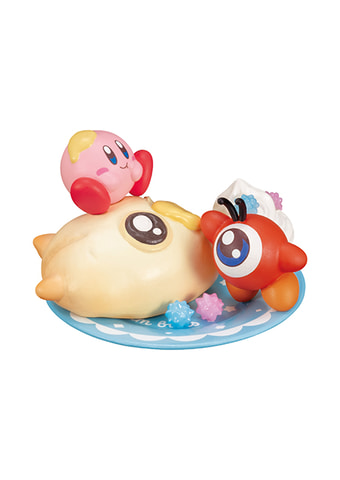 【開封済みあり】カービィ あつまれ！ベーカリーカフェ フィギュアセット カービィたちと美味しそうなパンの組み合わせがかわいい