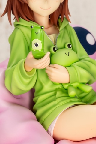 ゲコラー全開の美琴を再現！ フィギュア「御坂美琴ゲコ太まみれver