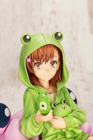 ゲコラー全開の美琴を再現！ フィギュア「御坂美琴ゲコ太まみれver