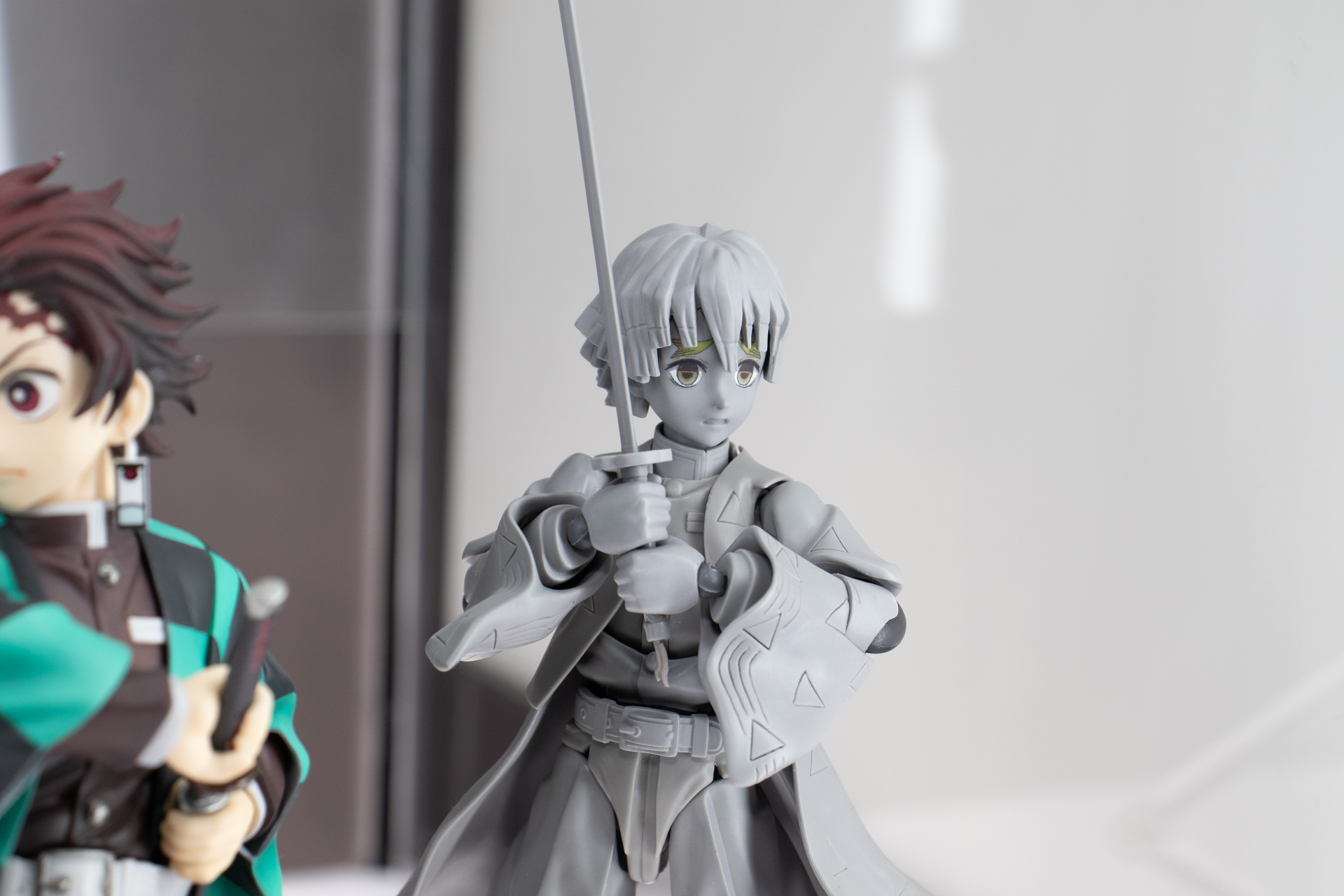 発表済みの「figma 竈門炭治郎」と「figma 竈門禰豆子」の展示もある