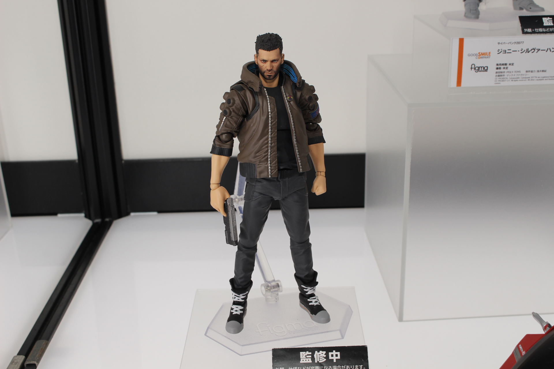 「figma サイバーパンク2077 V」。「サイバーパンク2077」関連の展示物は、発売日や価格は未定