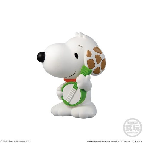 楽器を持ったスヌーピーたちの食玩ソフビフィギュア「スヌーピー