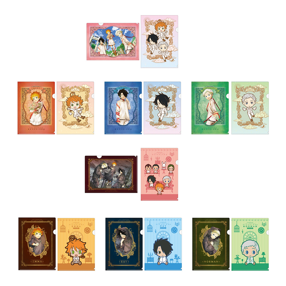 描きおろしイラストをオシャレにデザインしたクリアファイルの2枚セット