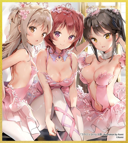 Anmiイラストフラミンゴバレエ団 ポニーテールの子 Amazon、フィギュア「Anmiイラスト『フラミンゴバレエ団