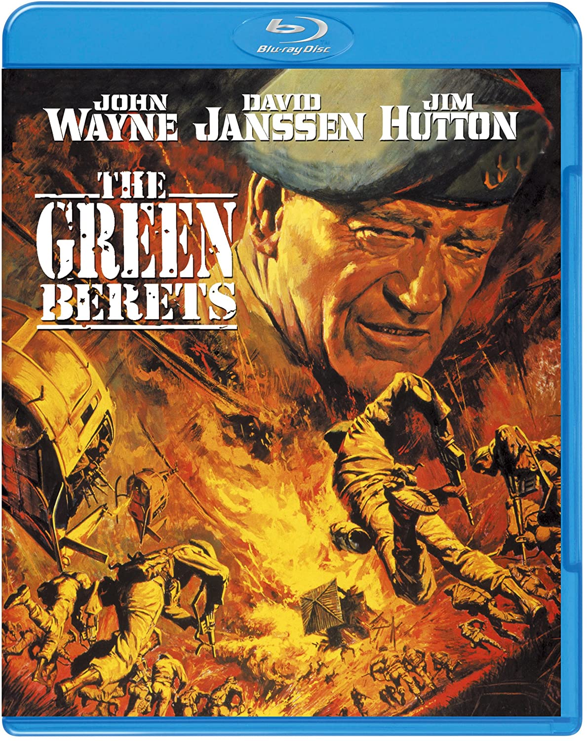 1968年公開のその名もズバリ「グリーンベレー」。反戦・厭戦の雰囲気が高まる中、アメリカの介入を支持する立場に立って米軍の活躍を描いた
