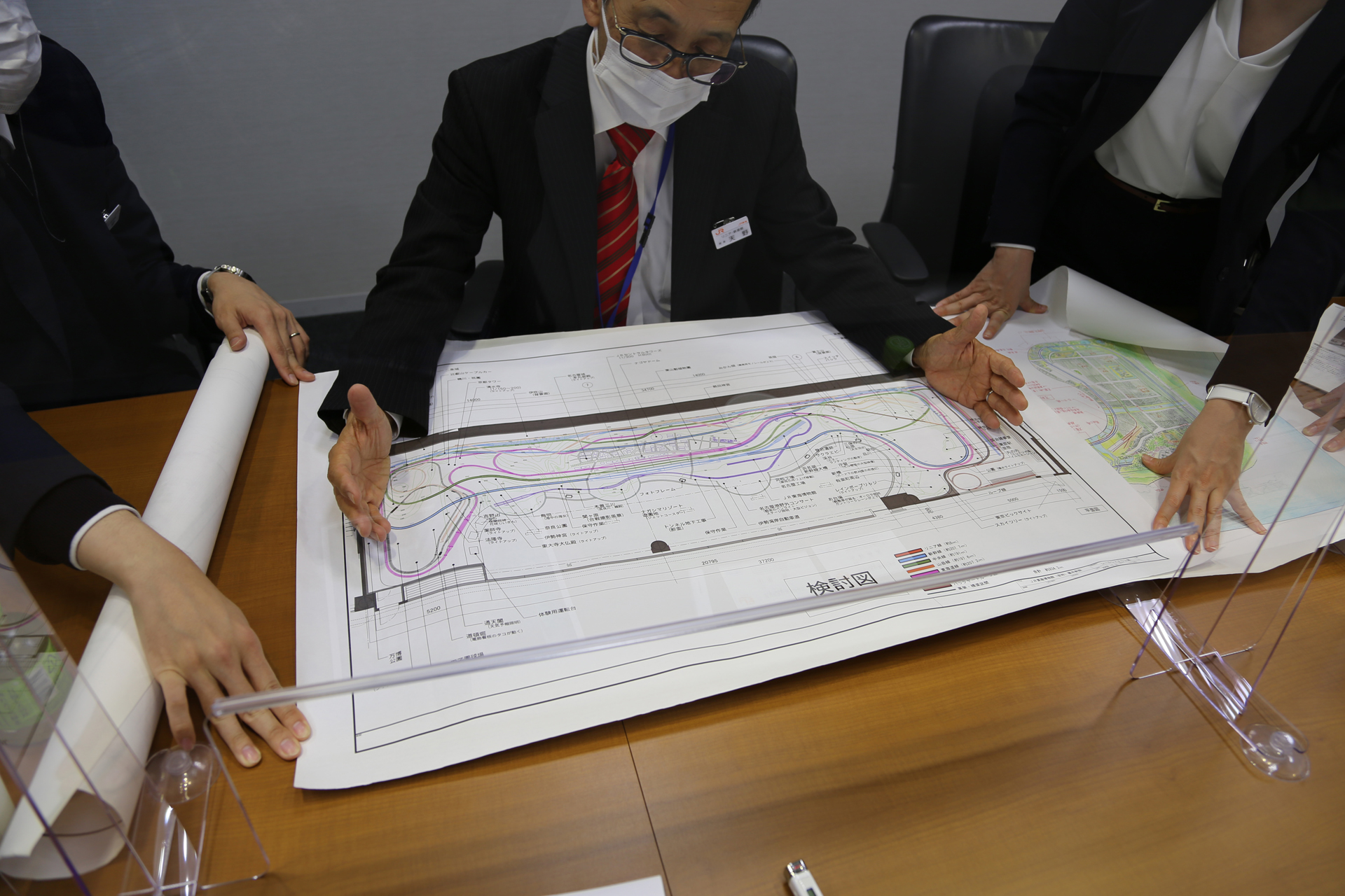 設計図面などを見せていただいた