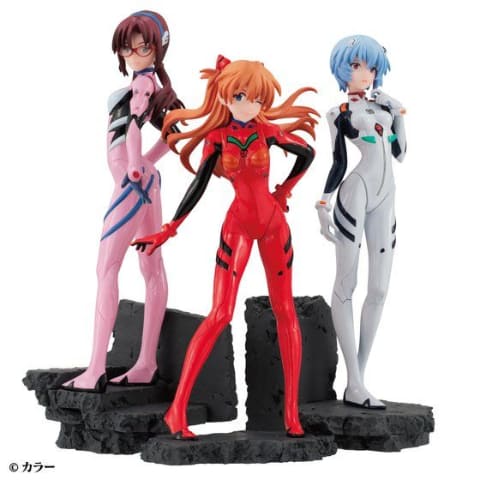 エヴァンゲリオン　レイ　アスカ　マリ　レースクイン　フィギュア４体セット エヴァンゲリオン レイ アスカ マリ レースクイン フィギュア4体