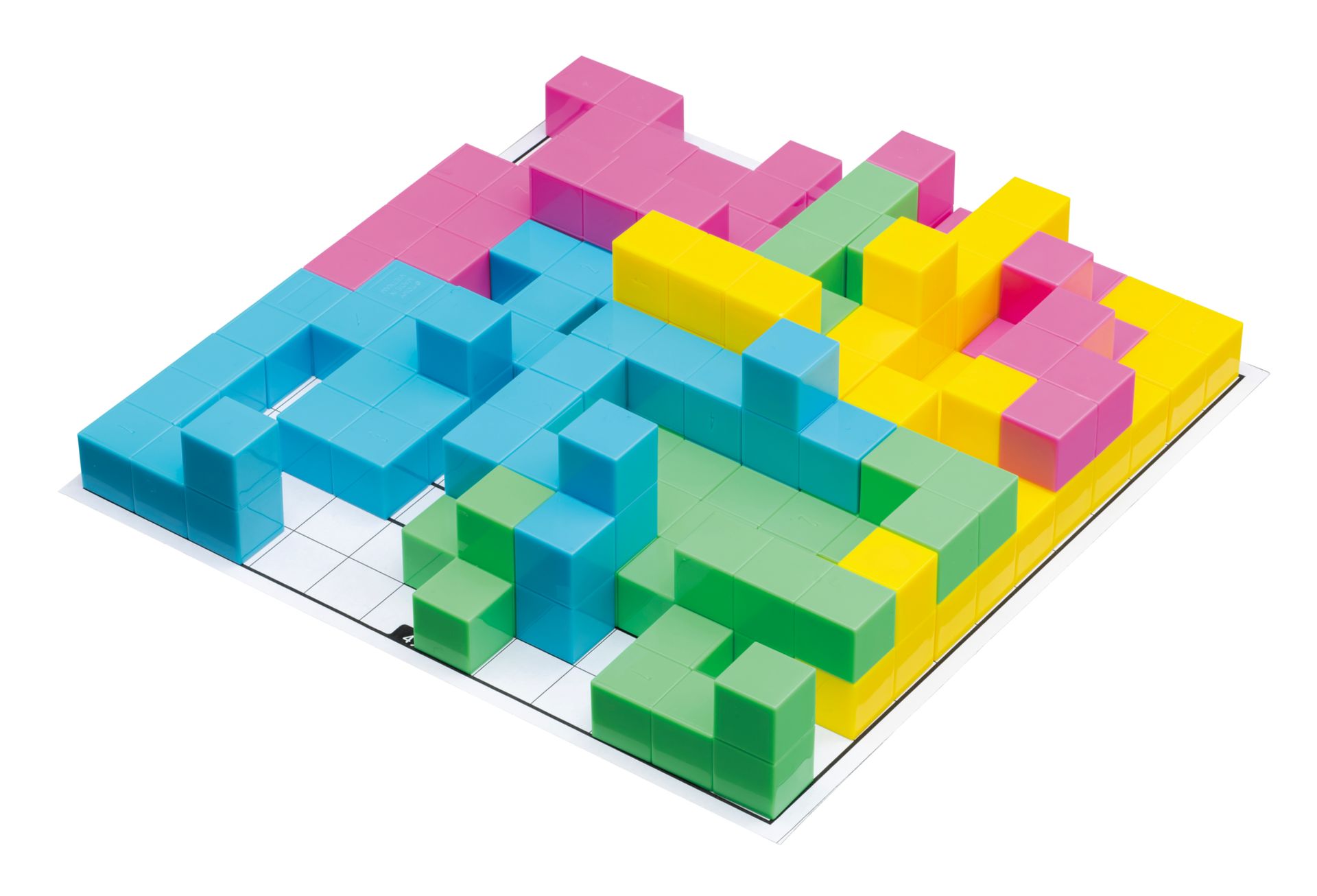 広いシート上で自分の陣地を広げる陣取りゲーム（空間把握能力・想像力・論理的思考力）