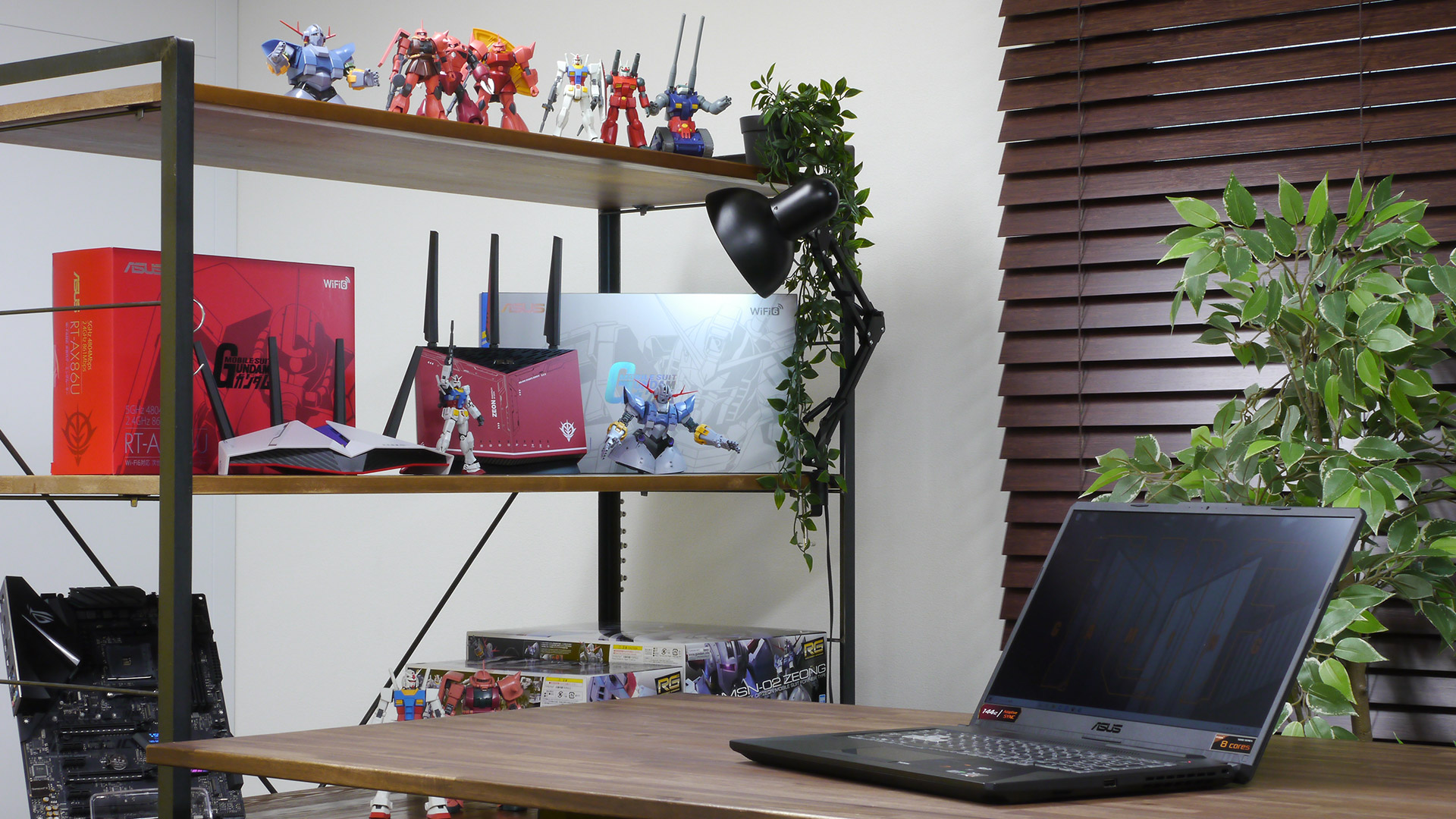 Wi-Fi 6対応ゲーミングPC「ASUS TUF Gaming A17」で使ってみたり、もちろんガンプラ制作のときにも傍らにガンダムルーターがあると楽しい！