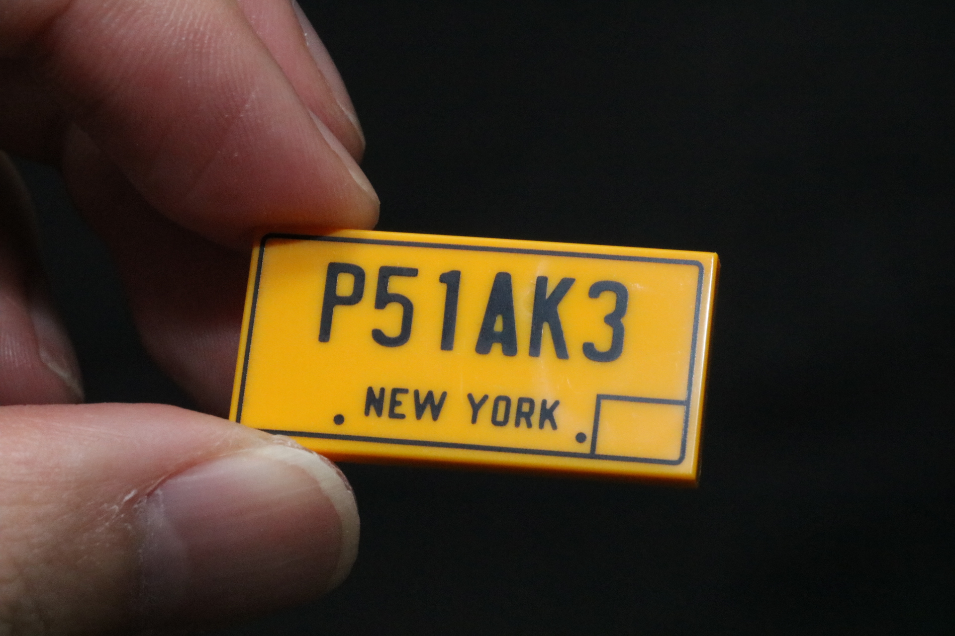 北米デザインのナンバープレート