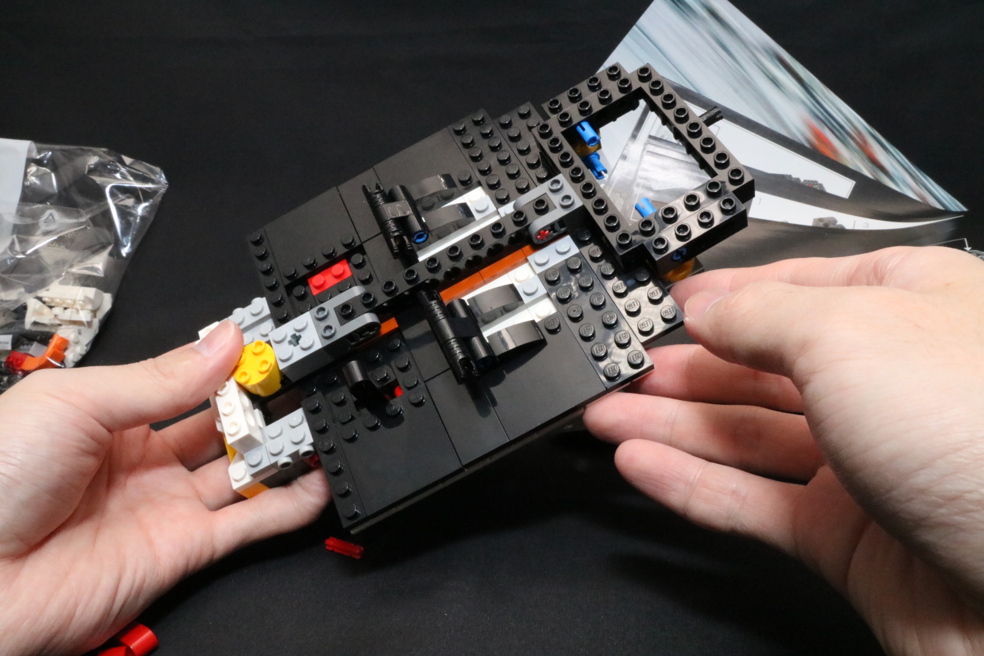 1番の小袋で車体の座席部分くらいだと実感