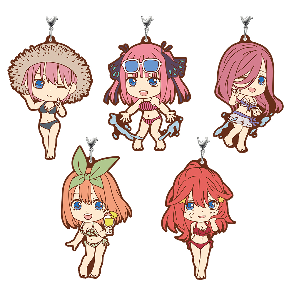 作中に登場した水着衣装のきゅんキャララバーストラップ