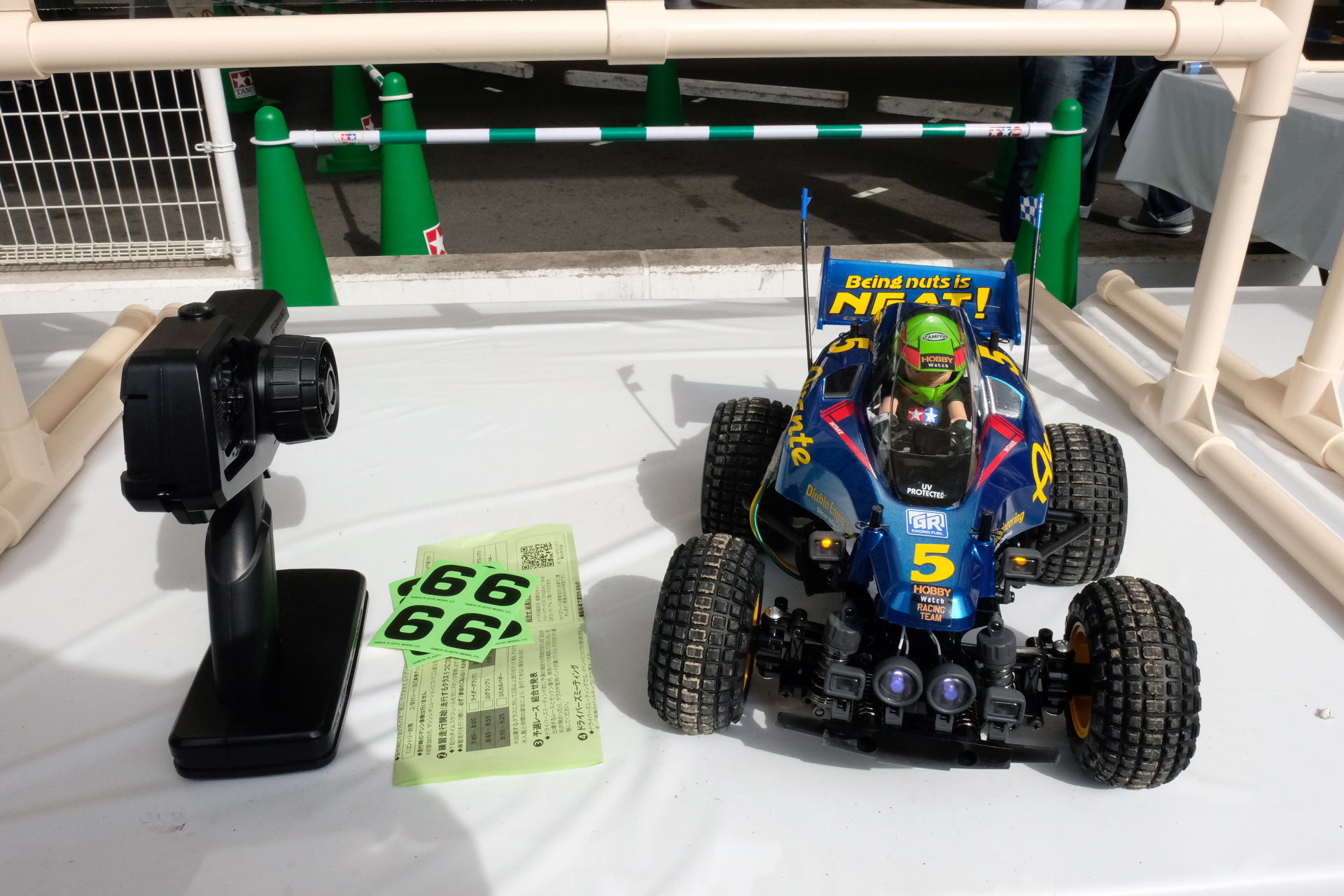 「タミヤRC LIVE」などでおなじみのタミヤ掛川サーキット。本格的なレースの参加は色々な刺激となった